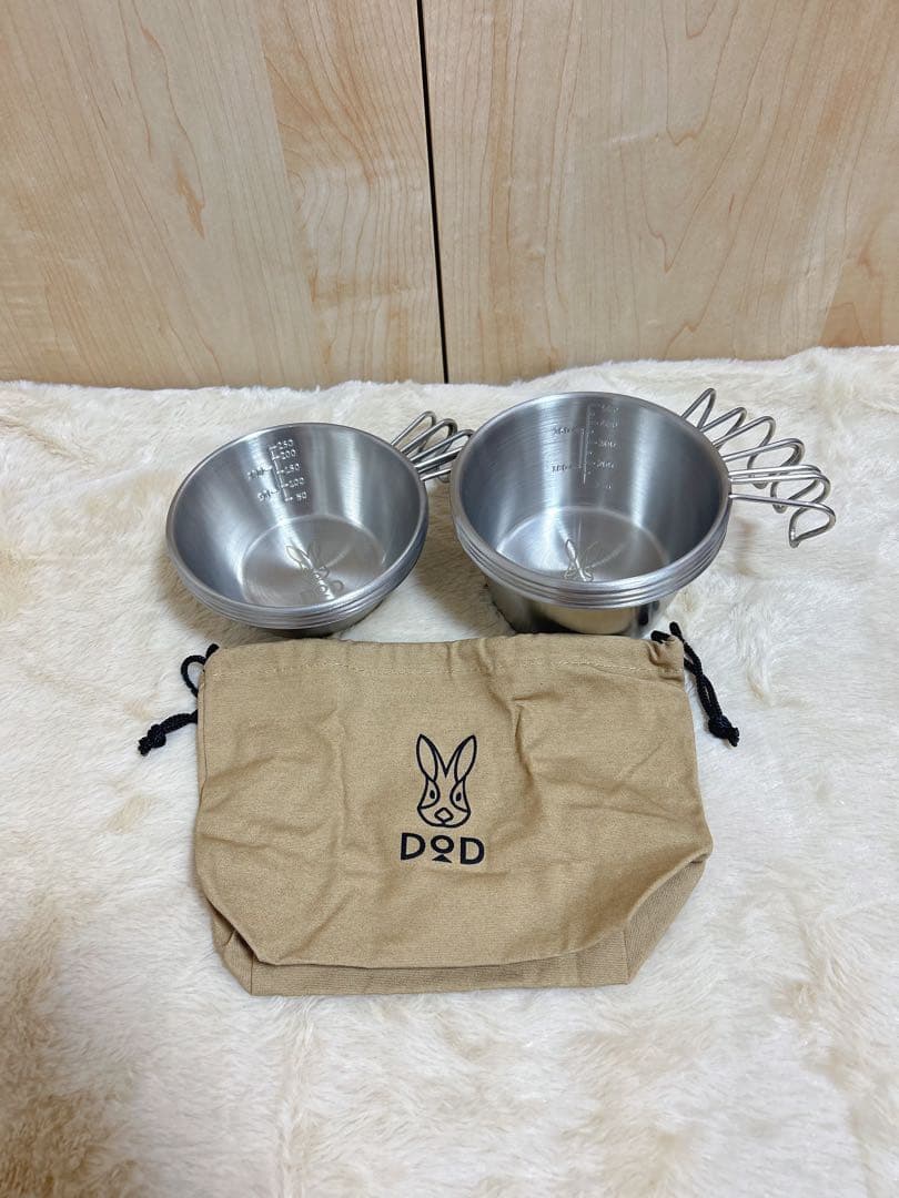 DOD ウサシェラノカゾク　フタリザラ　キャンプ　アウトドア　シェラカップ　新品