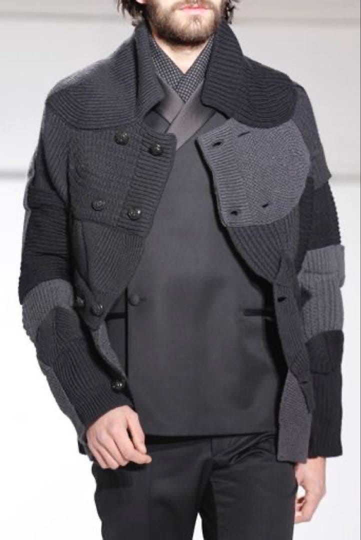 13aw パッチワーク ビーニー ニット セーター 再構築 アーティザナル