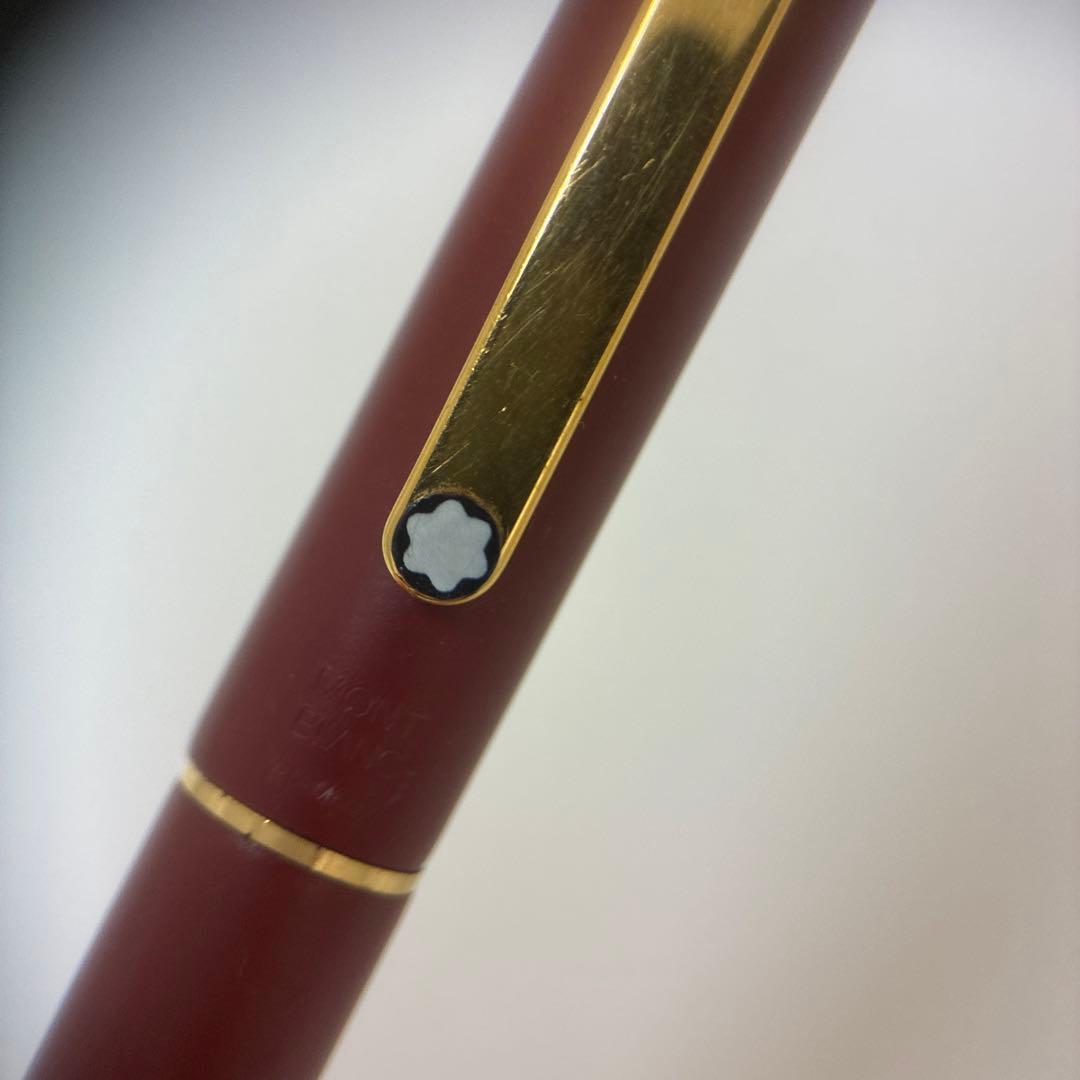 モンブラン 赤 万年筆　※インク無し