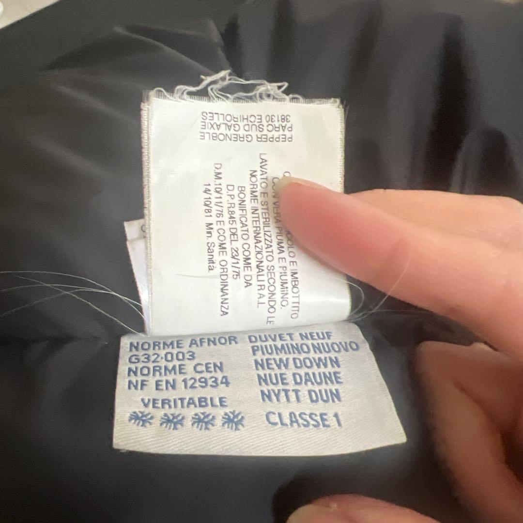 MONCLER ブラック ダウンジャケット サイズ1