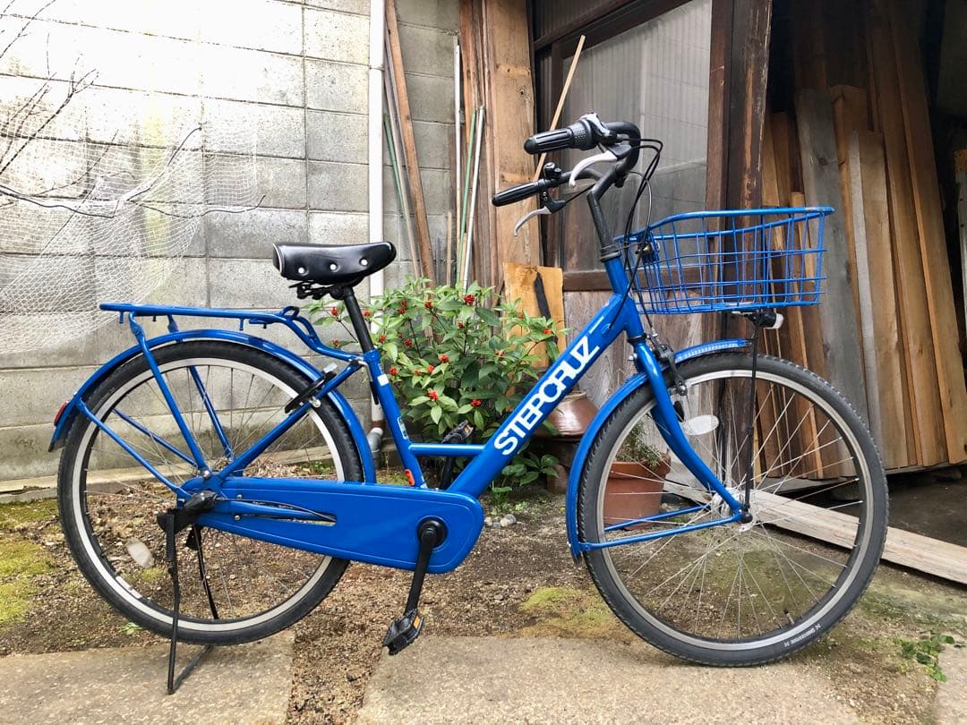 ブリヂストン　ステップクルーズ　点灯虫モデル　26インチ　F.Xソリッドブルー