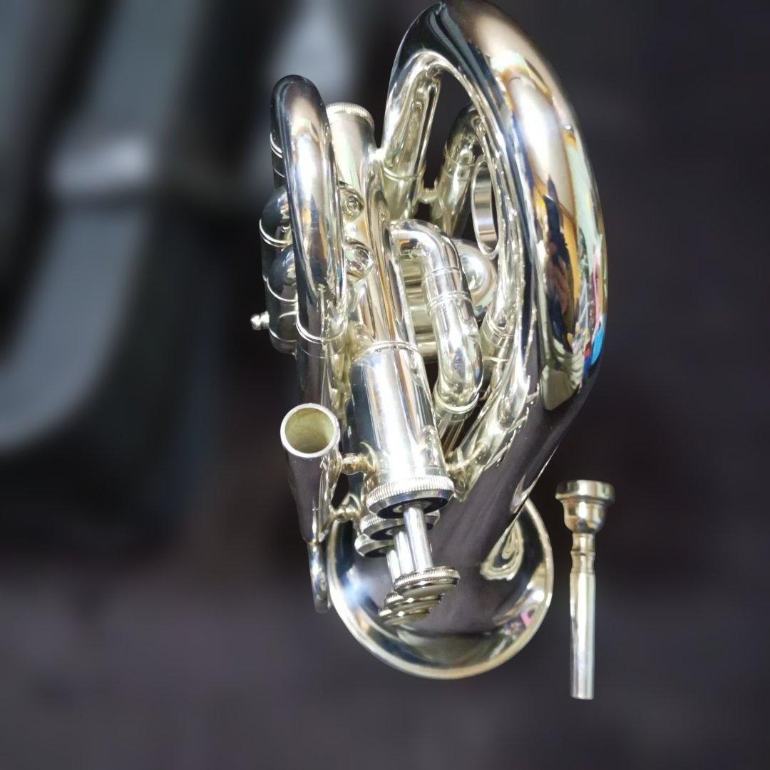 ミネルバ ポケットトランペット MPT−250S シルバー ケース付き