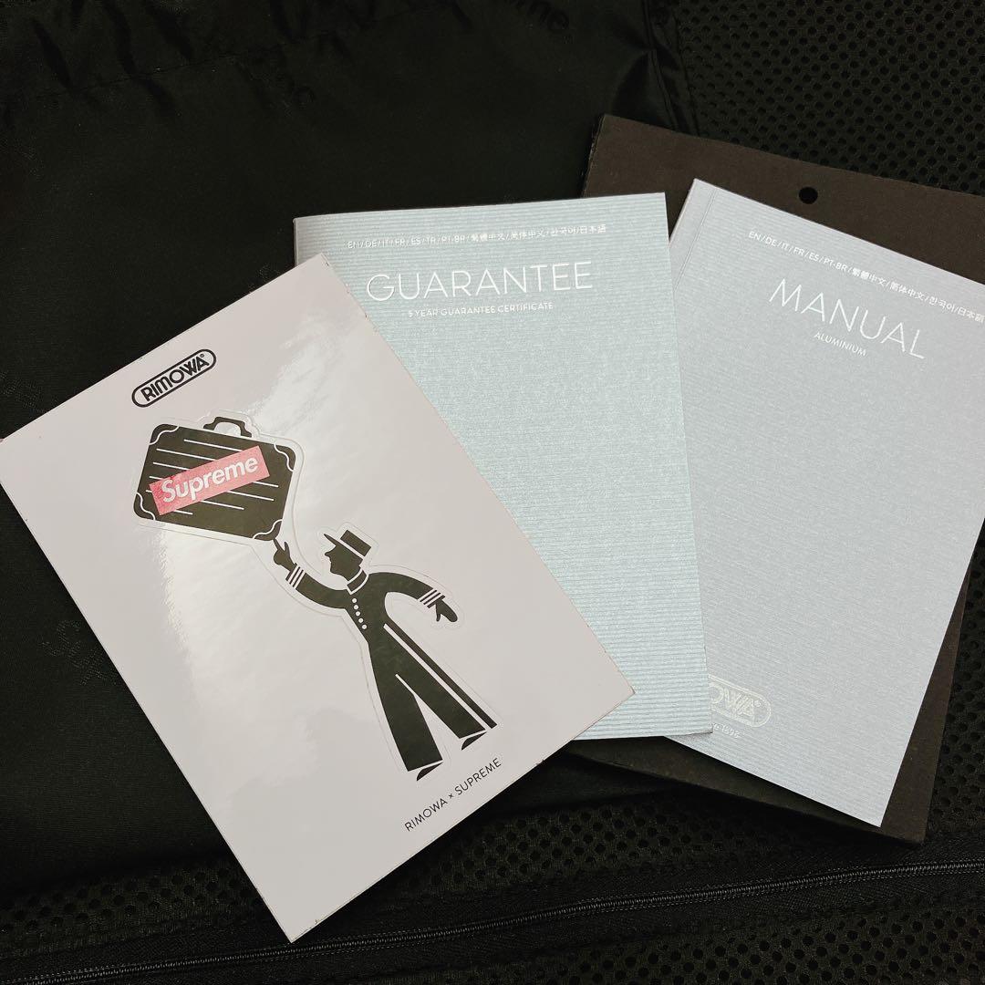 supreme RIMOWA コラボ キャリーケース 45L ブラック