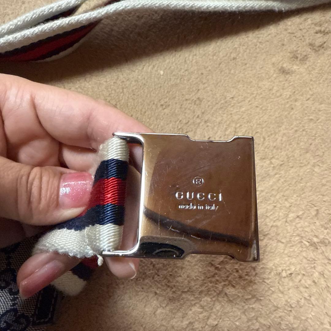 グッチ GUCCI ウエストバッグ シェリーライン 28566 GG キャンバス