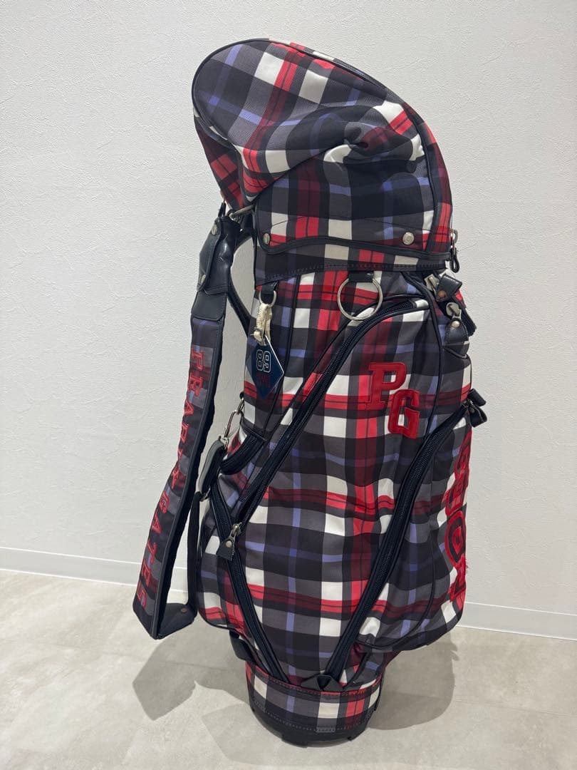 限定品★パーリーゲイツ！チェック柄キャディバッグ