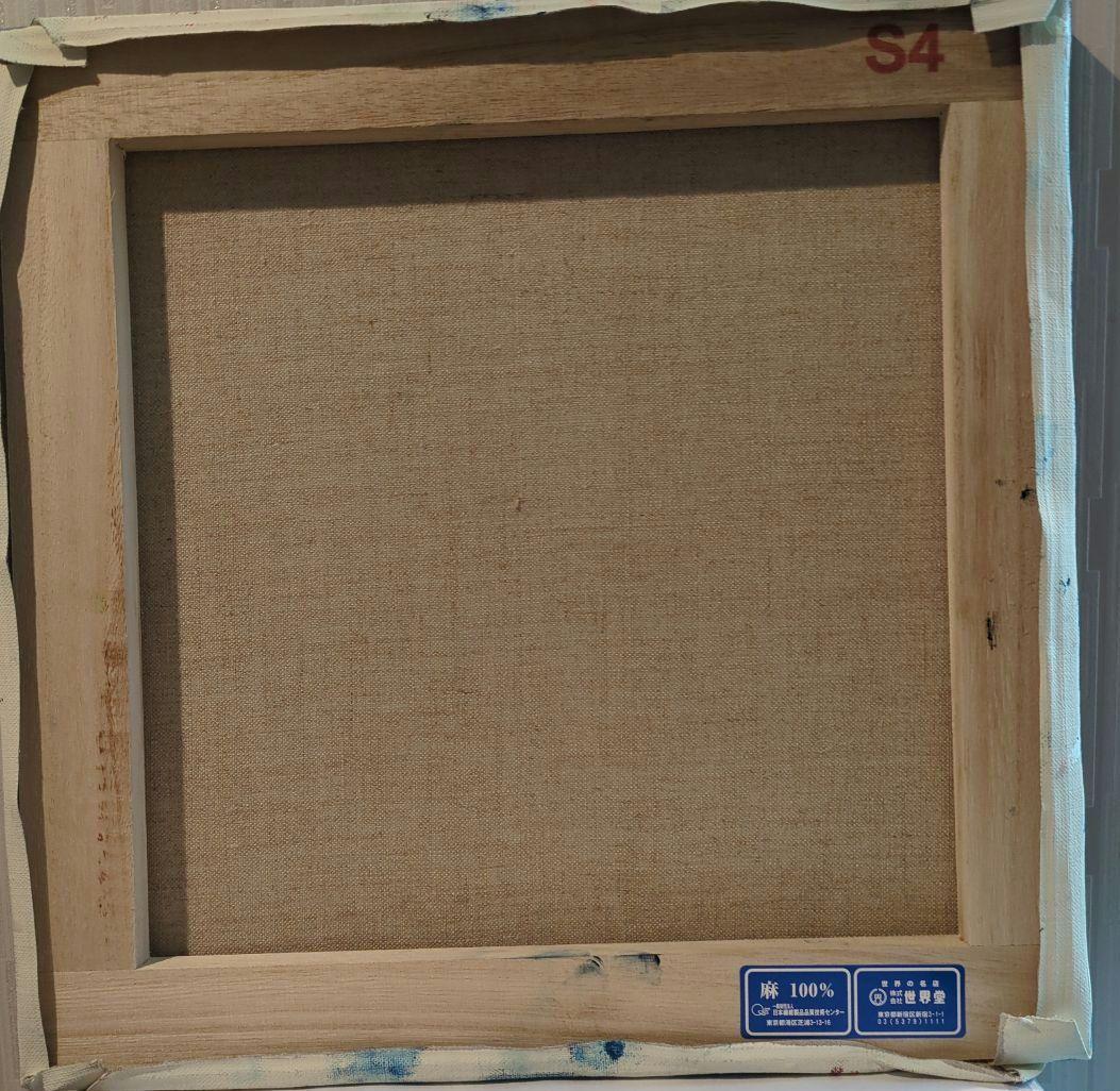 キャンバス油絵　専用   黒猫ガーデン　クリムト風フラワーガーデン