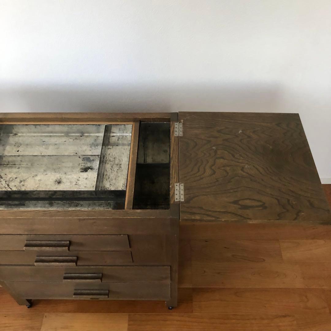 【高級】ホルベイン社製　アトリエキャビネット　木製　キャスター付き