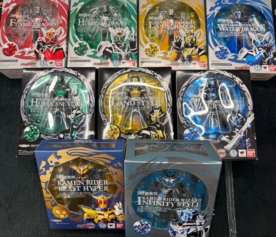 S.H.フィギュアーツ 仮面ライダー ウィザード 9個セット未開封