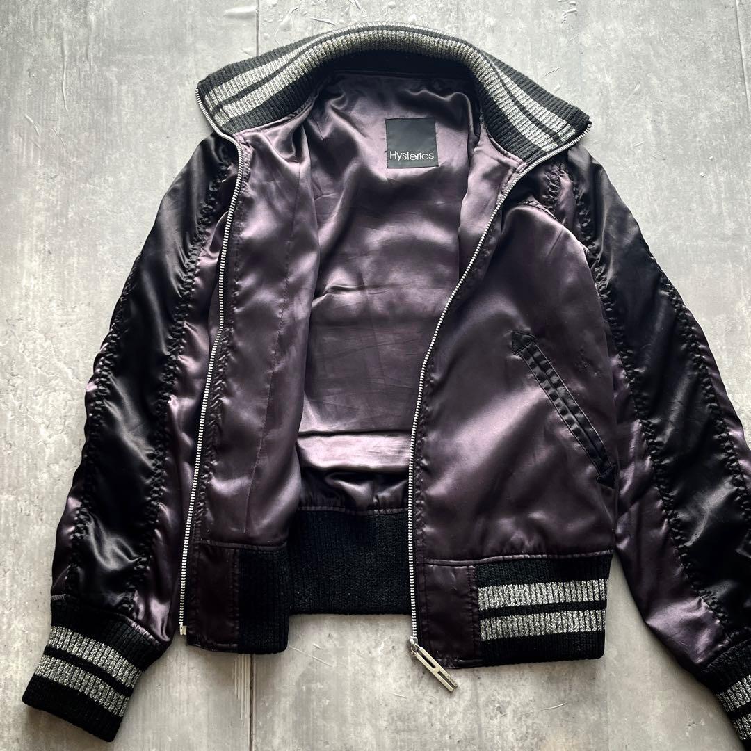 00s HYSTEIC GLAMOUR ガール 刺繍 短丈　スカジャン ムーン