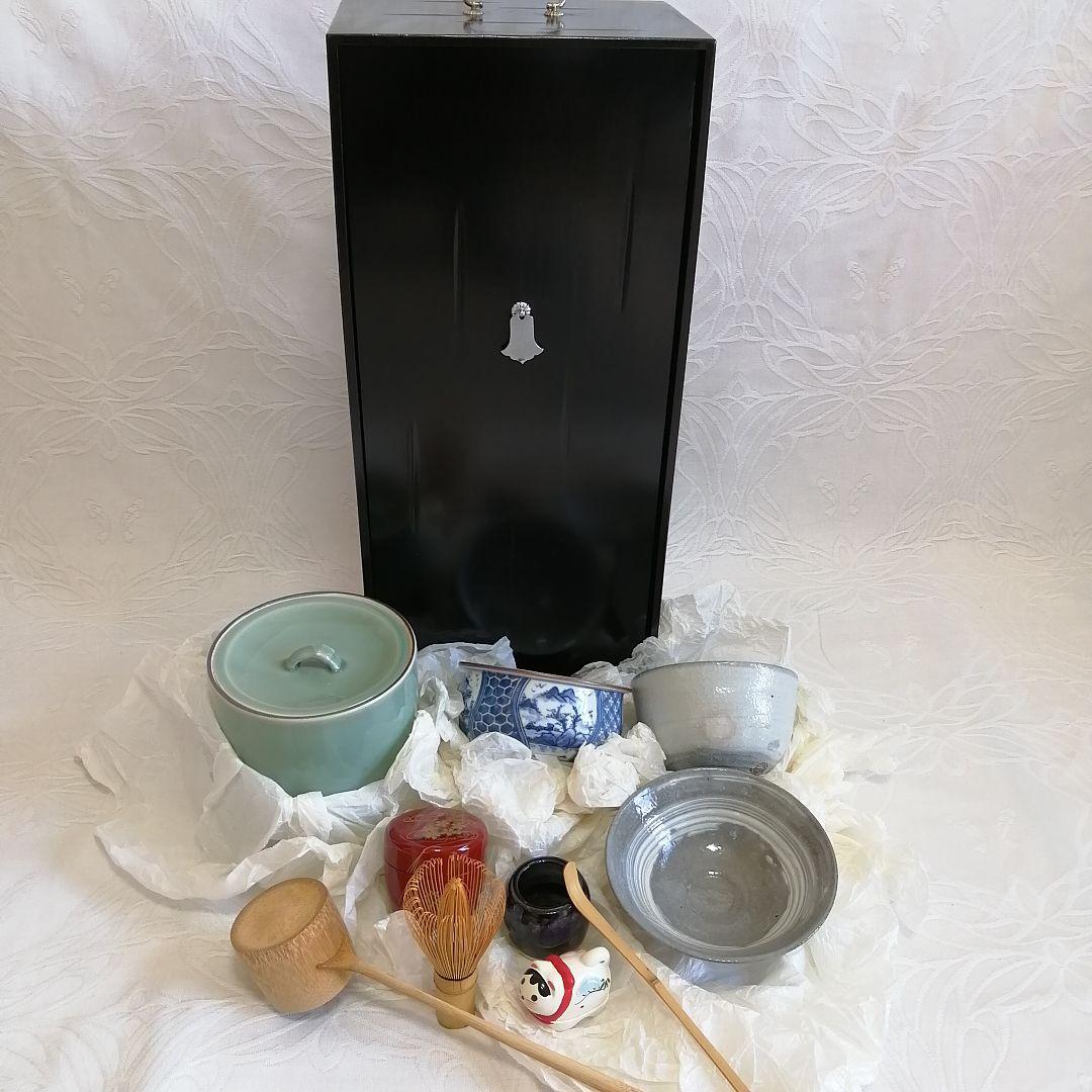 未使用/茶道具セット 抹茶茶碗 棗 水差し 建水など他 短冊