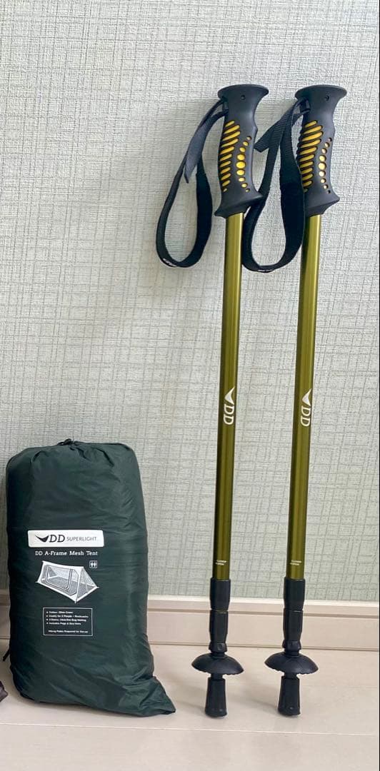 DD A-Frame Mesh Tent オリーブグリーン　ハイキングポール