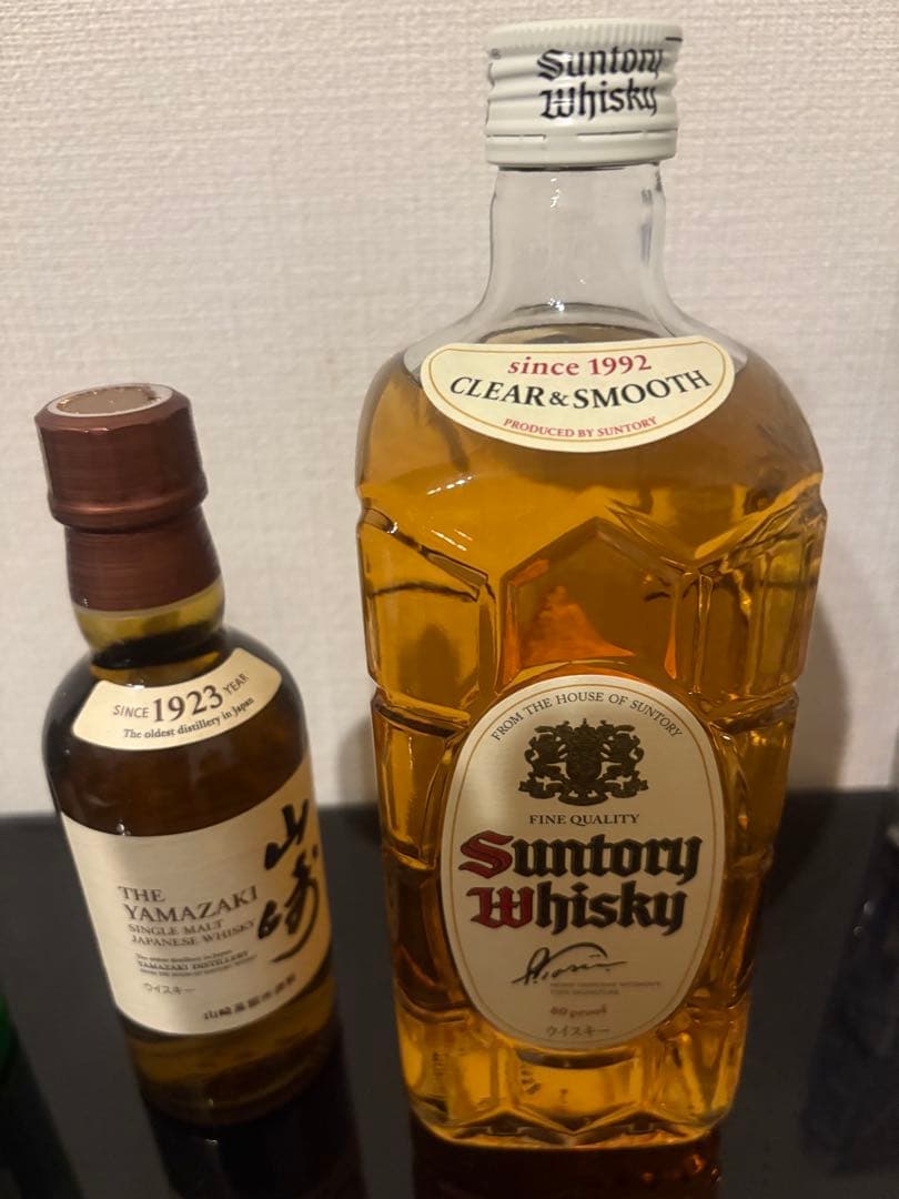 サントリー白角、山崎 & 白州 ミニボトルセット　計3本