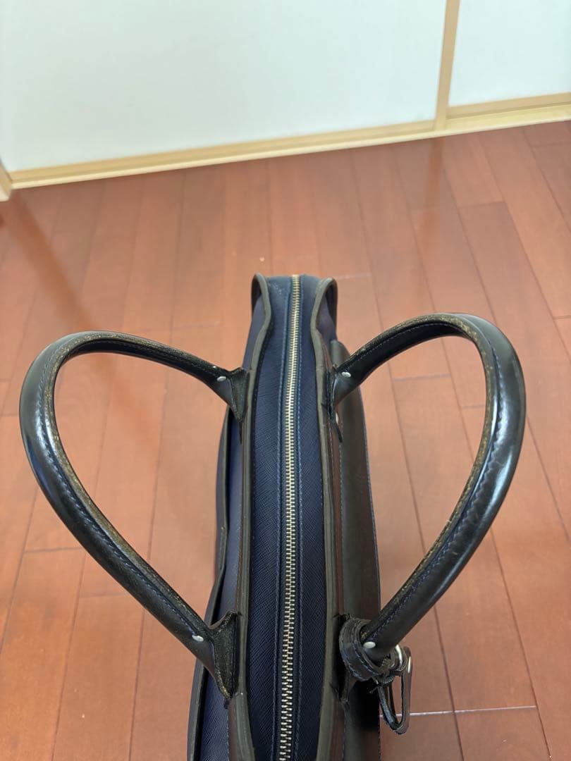 フェリージ　ビジネスバッグ　8637/2　オールレザー　紺ネイビー　保存袋付き