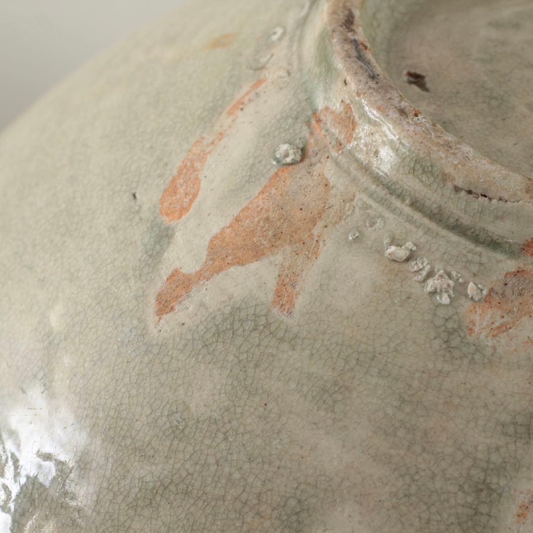 李朝 丸壺 朝鮮美術 古美術 古道具 アンティーク 古壺 李朝壺