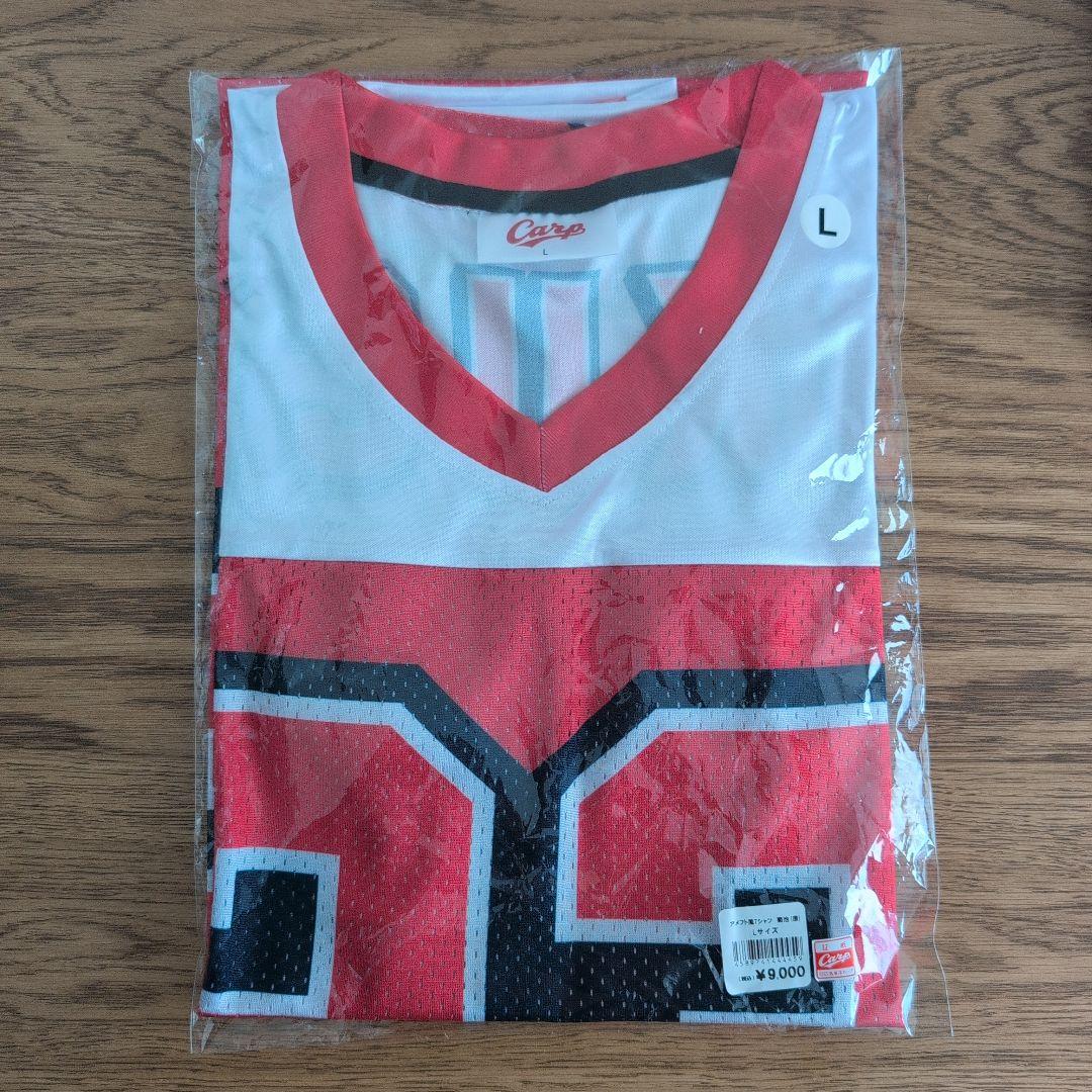 カープ 菊池涼介選手 2026 アメフト風Tシャツ Lサイズ 限定