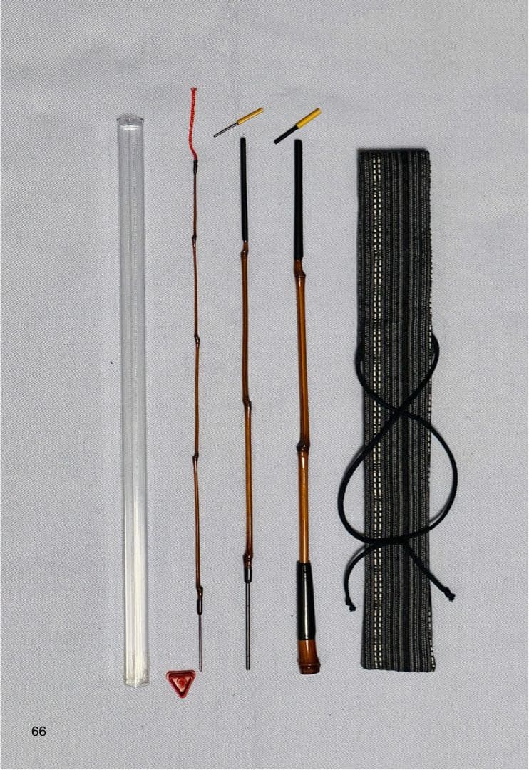 品川和竿やす製作の全竹タナゴ竿　三本継
