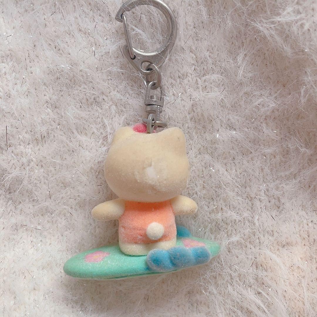 平成　レトロ　サーフィン　日焼けキティ　ガングロキティ　キーホルダー