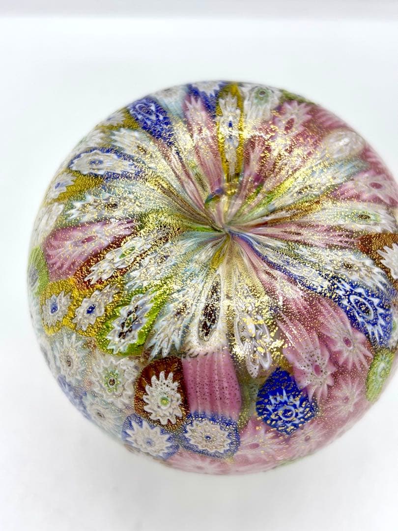 #ムラノガラス ミルフィオリ香水瓶 & ボウル セット　ベネチアンガラスP-3m