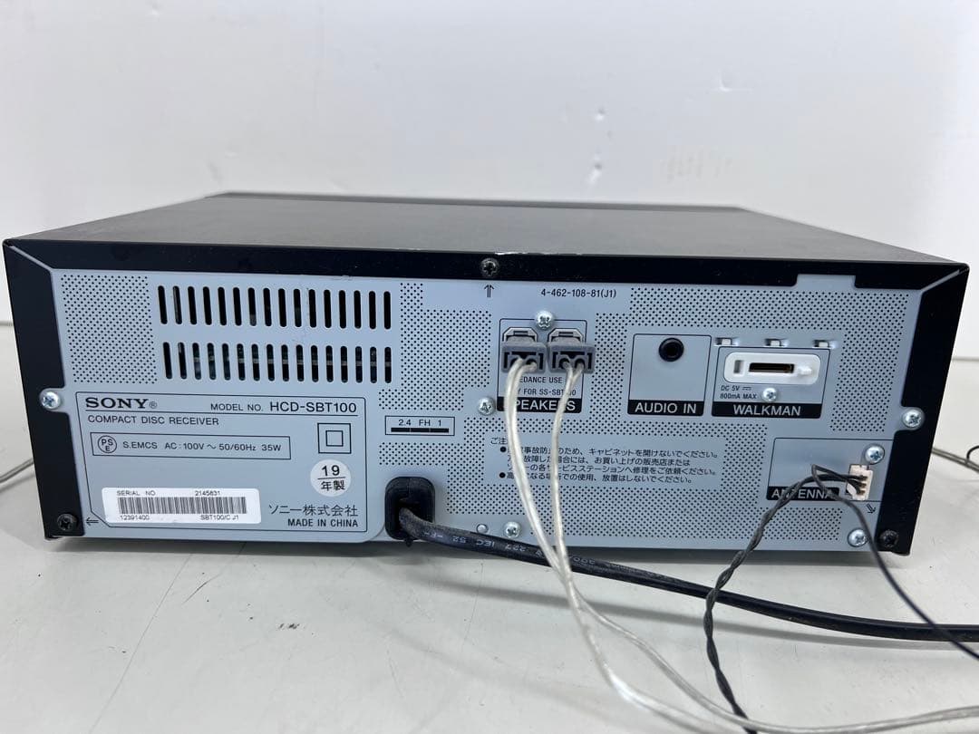 SONY HCD-SBT100 コンポ 2019年製ワイヤレスBluetooth