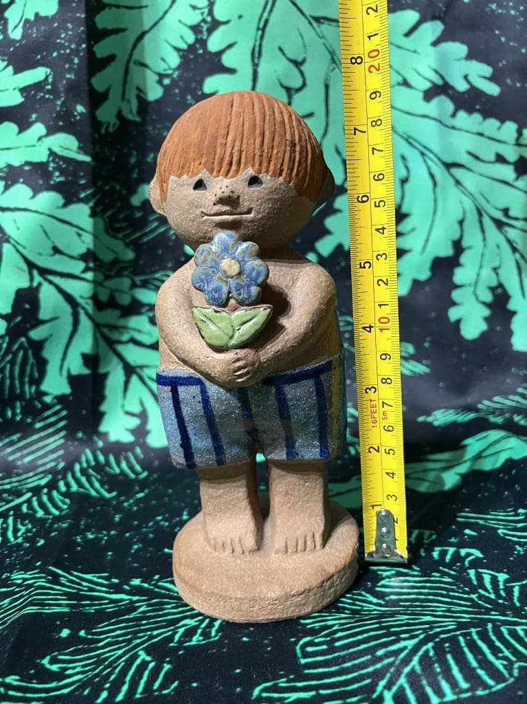 リサラーソン アダム 思春期 サイン付き グスタフスベリ Lisa Larson