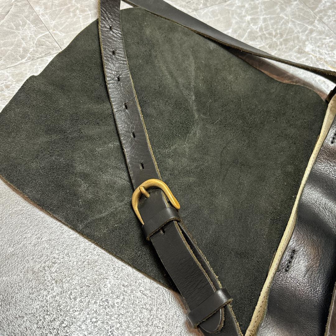 SLOW BEAMS別注 Flap Shoulder Bag 肉厚 本革 スロウ