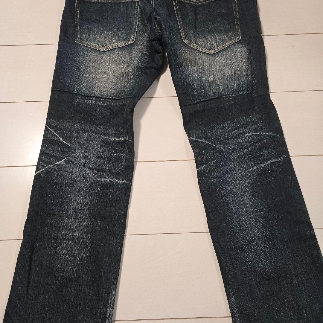 PPFM ダブルウエスト　デニム　ジーンズ　y2k archive レザー