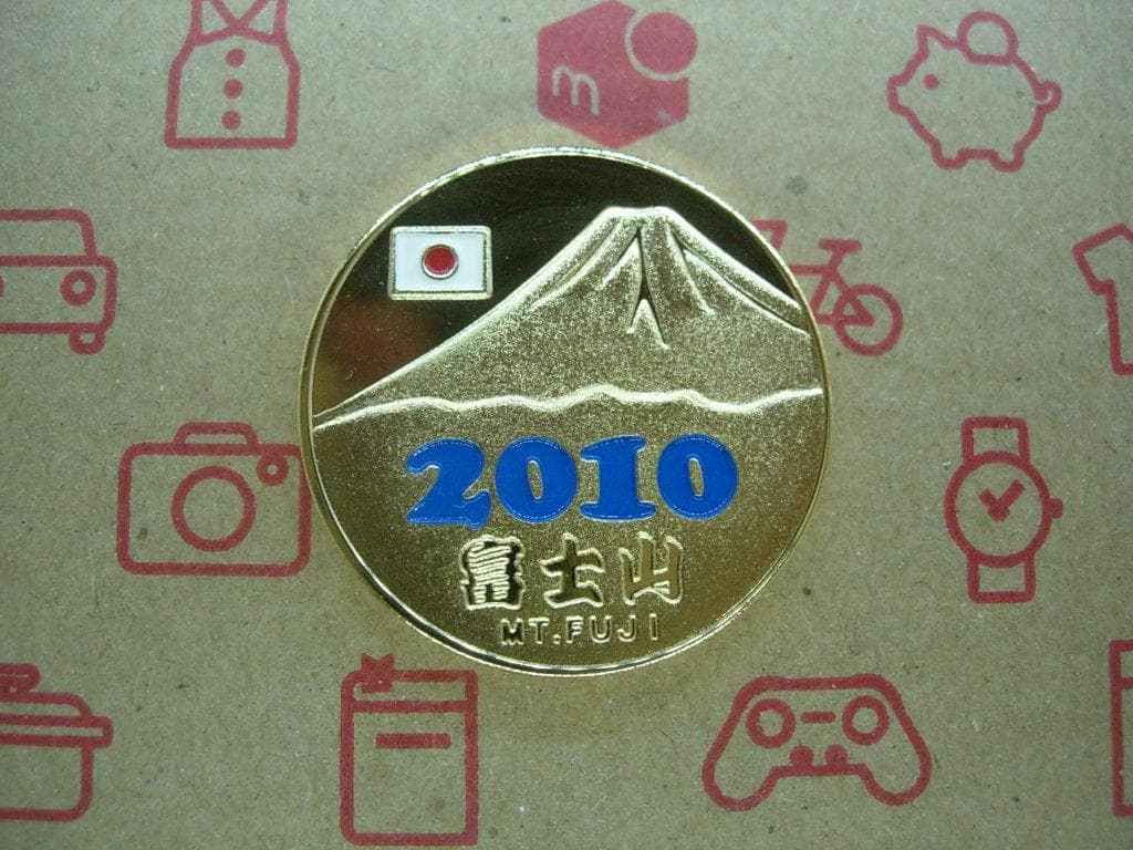 記念メダル0116L46●富士山 2010年 青色Ver