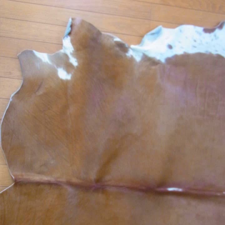 カウラグ 牛革 天然 レザー マット カーペット ラグマット