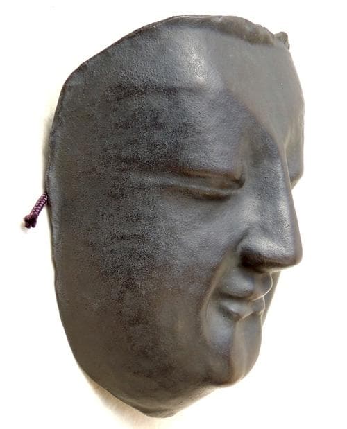 ● 鉄製 仏面 ◆ 高橋敬典 ◆共箱 壁掛け インテリア オブジェ飾り面 佛面