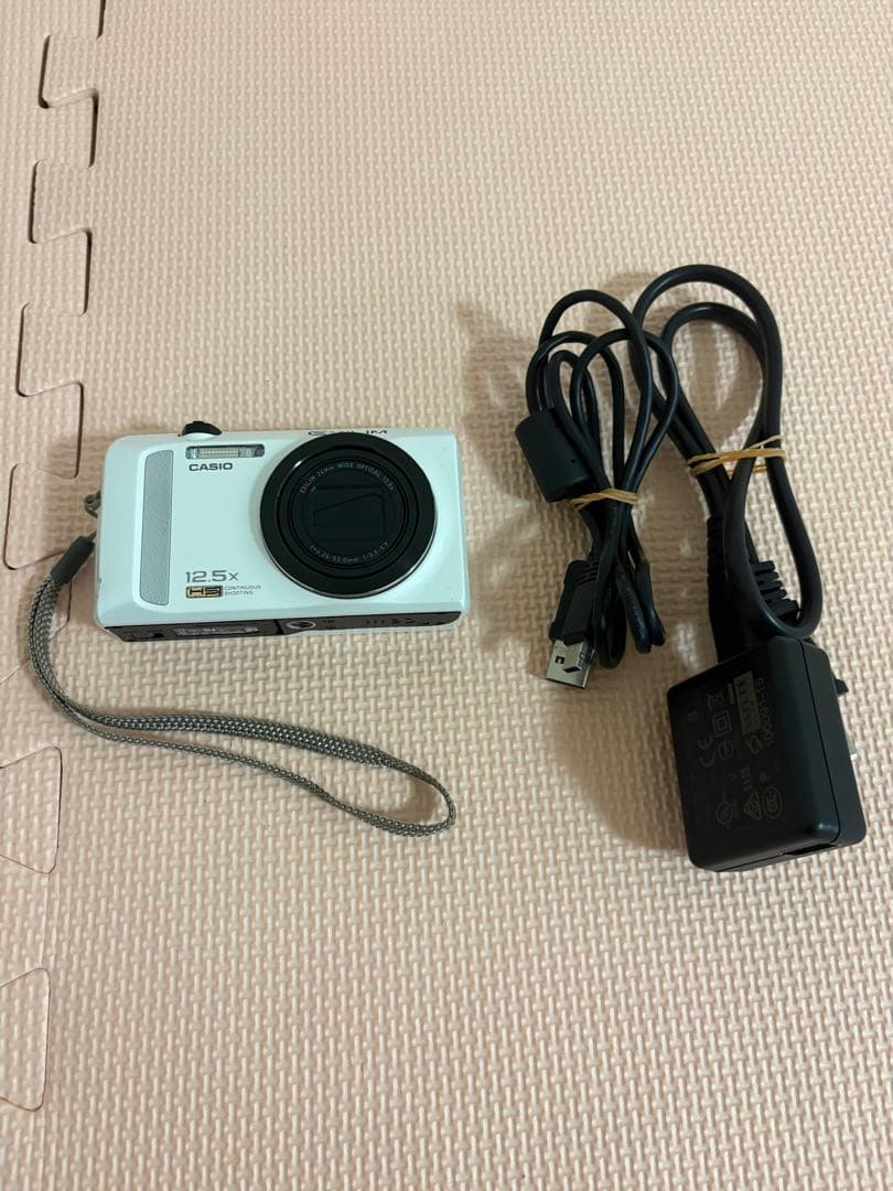 中古】CASIO デジタルカメラ EX-ZR200 ホワイト