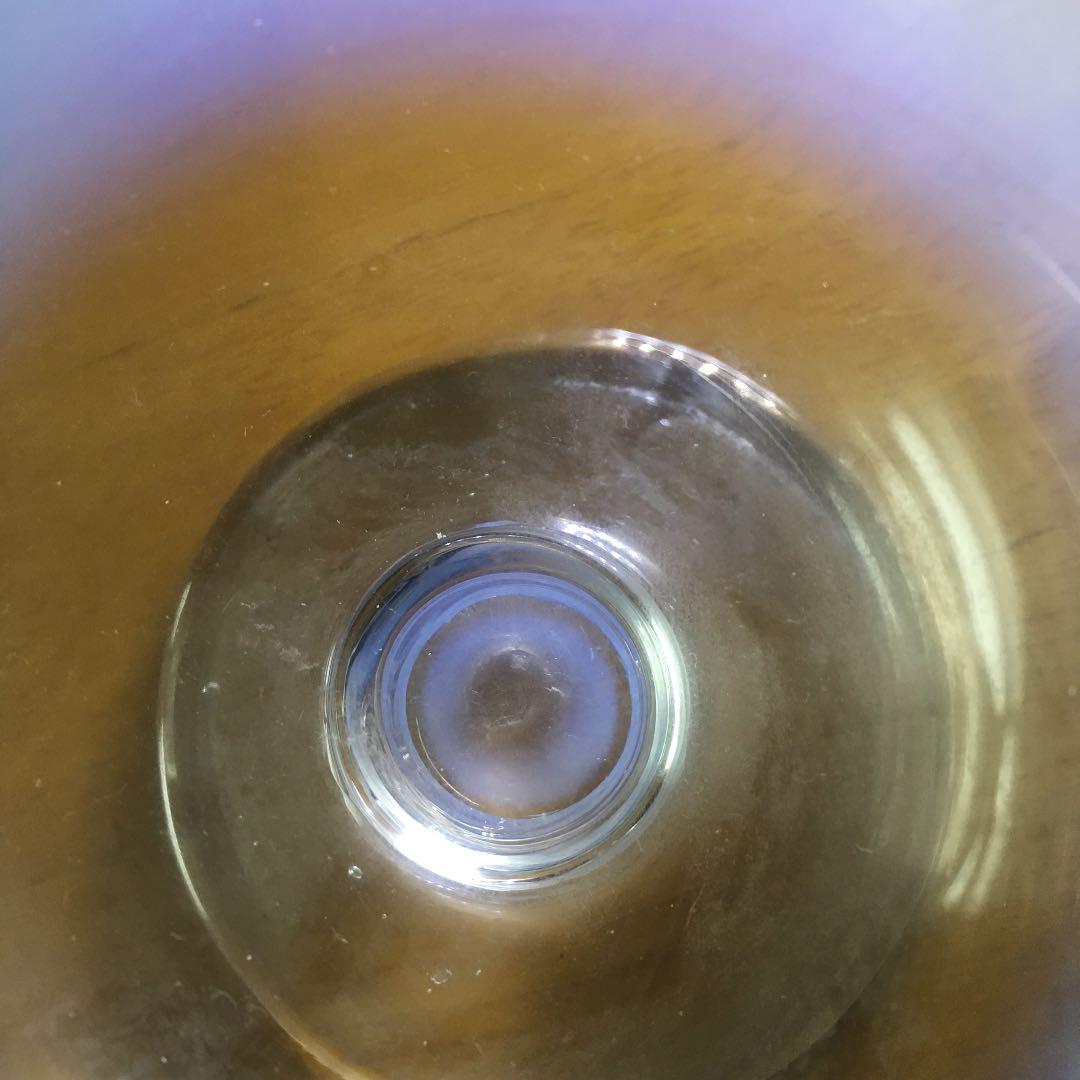 氷コップ③ 乳白色 薄水色縁 5個セット 大正ガラス