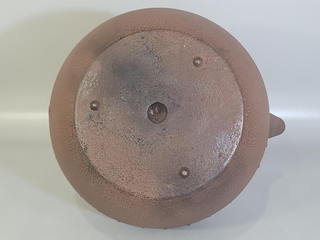 茶道具 鬼霰 手取釜 鉄砲口 鉄瓶 釜師 角谷莎村 共箱