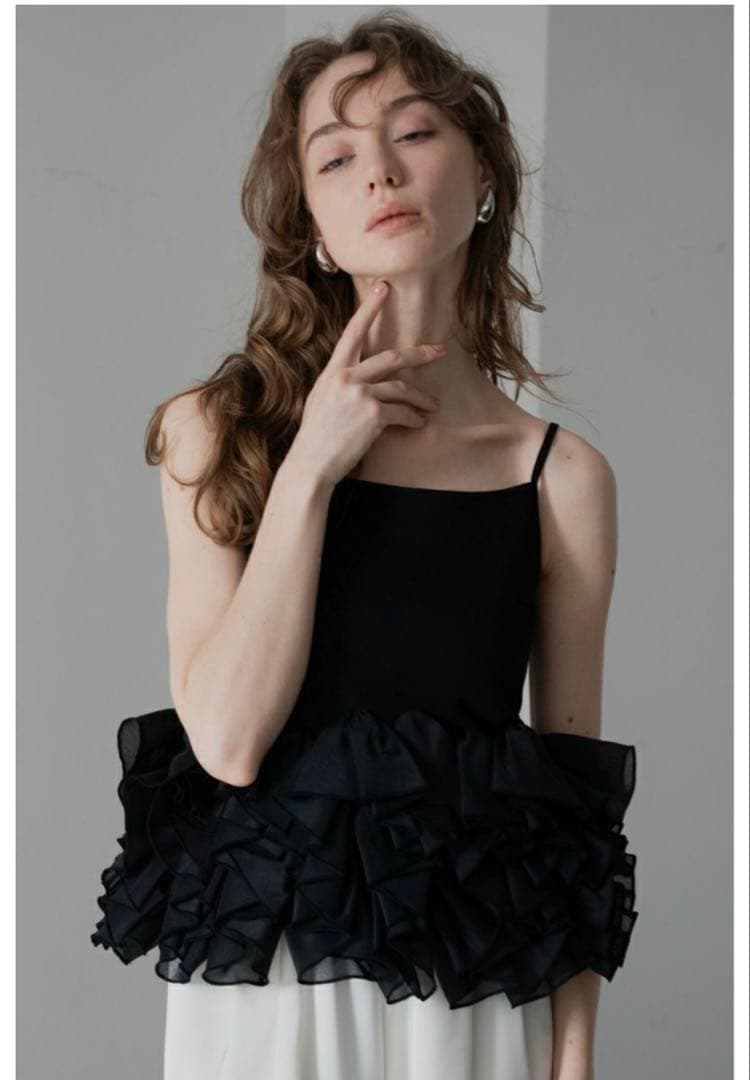 maison de Dolce. blossom cami ブラック