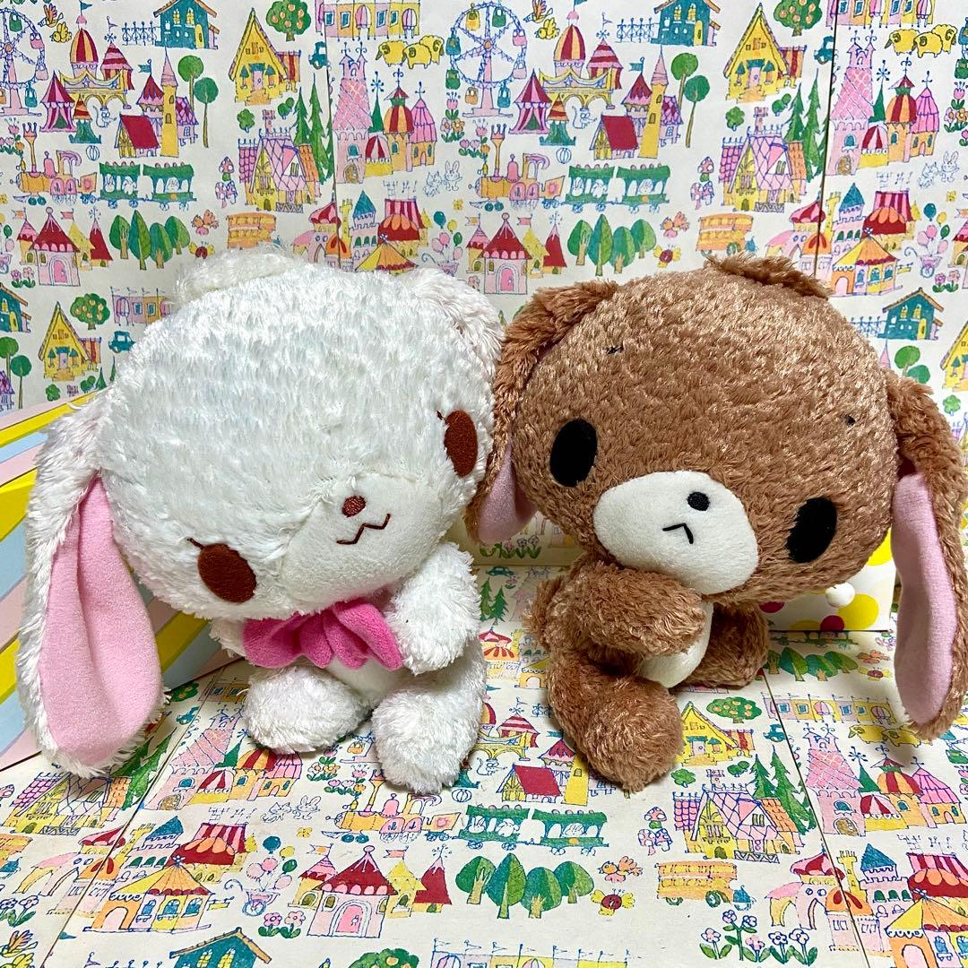 平成レトロ サンリオ シュガーバニーズ 頭手足可動 ぬいぐるみ しろうさくろうさ