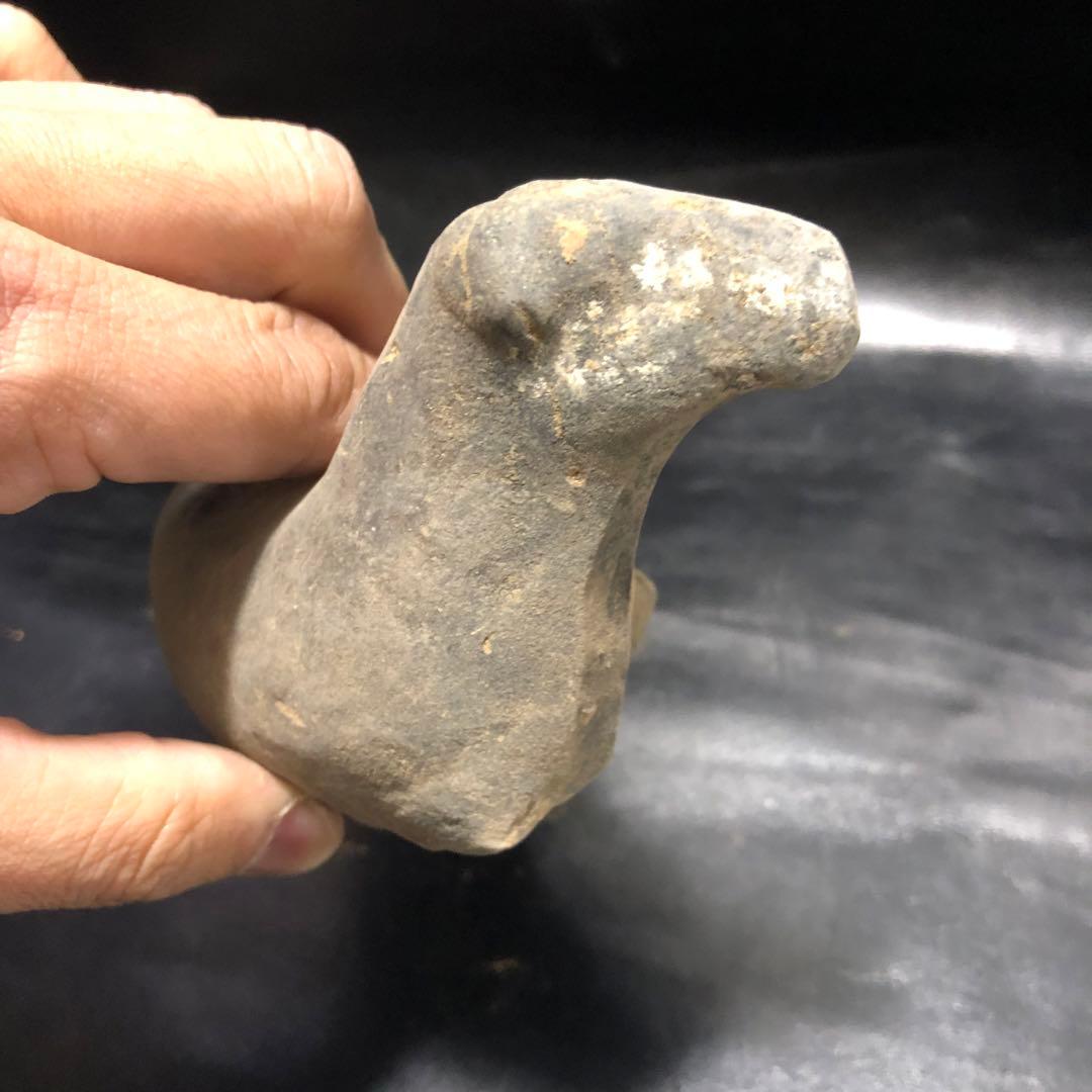 蔵から中国古銭と一緒の箱から出てきた 5体の内の1体　 水牛うし中国古美術土器