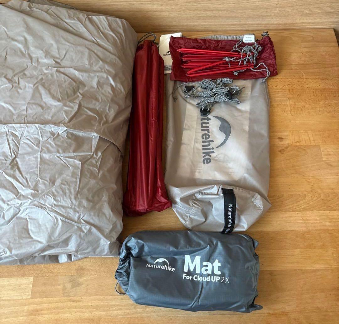 Naturehike Cloud up 2x 2人用テント グレー