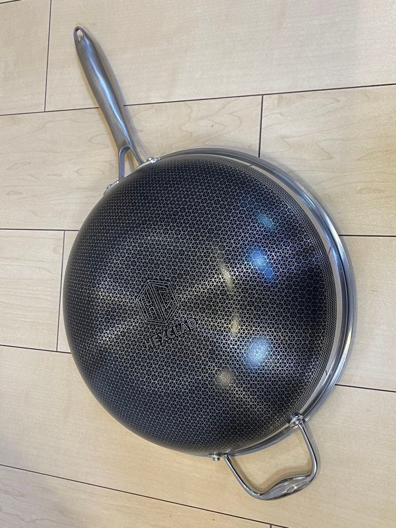 中華鍋 ハイブリッド ノンスティック 30cm HexClad ヘックスクラッド