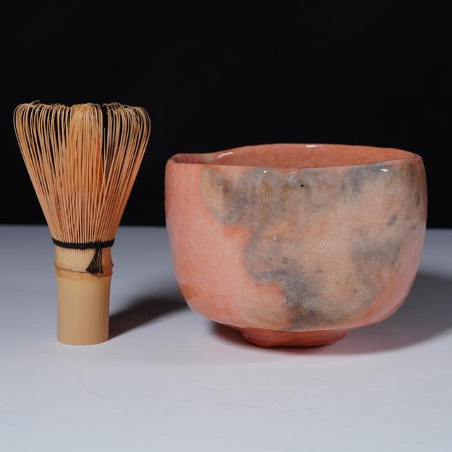 佐々木昭楽　光悦写毘沙門堂茶碗　共箱　茶道具　楽焼　赤茶碗