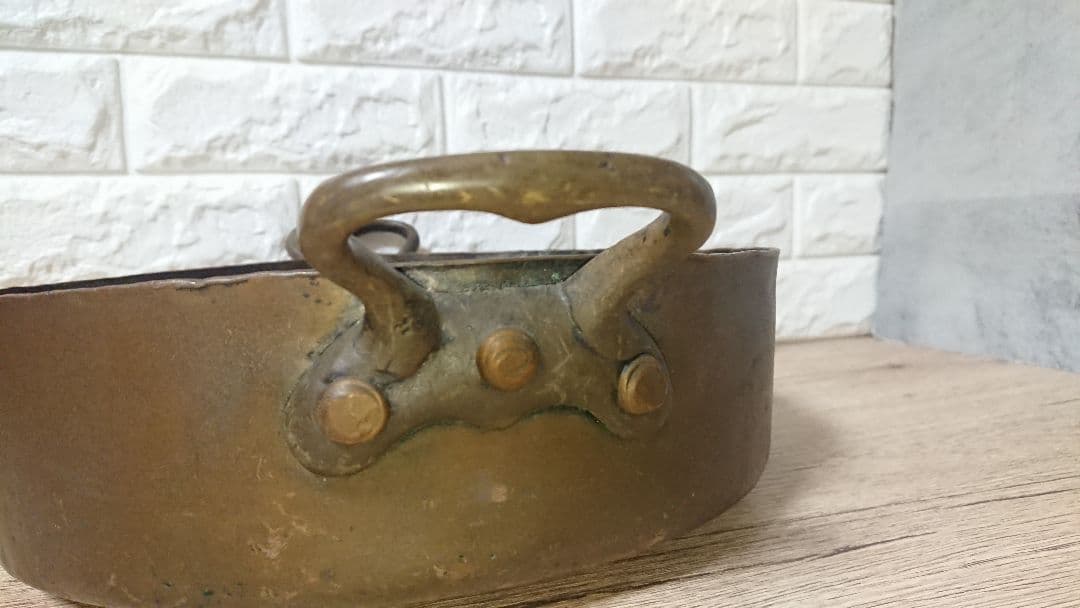 超稀少 帝国 ホテル 銅鍋 業務用 アンティーク 骨董 刻印 入り