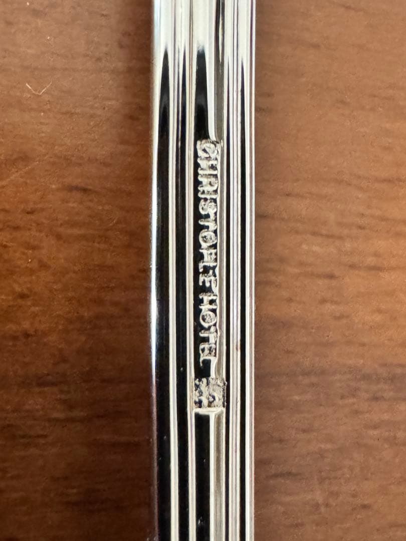 クリストフルホテル モノグラム　 パフェスプーン 4本