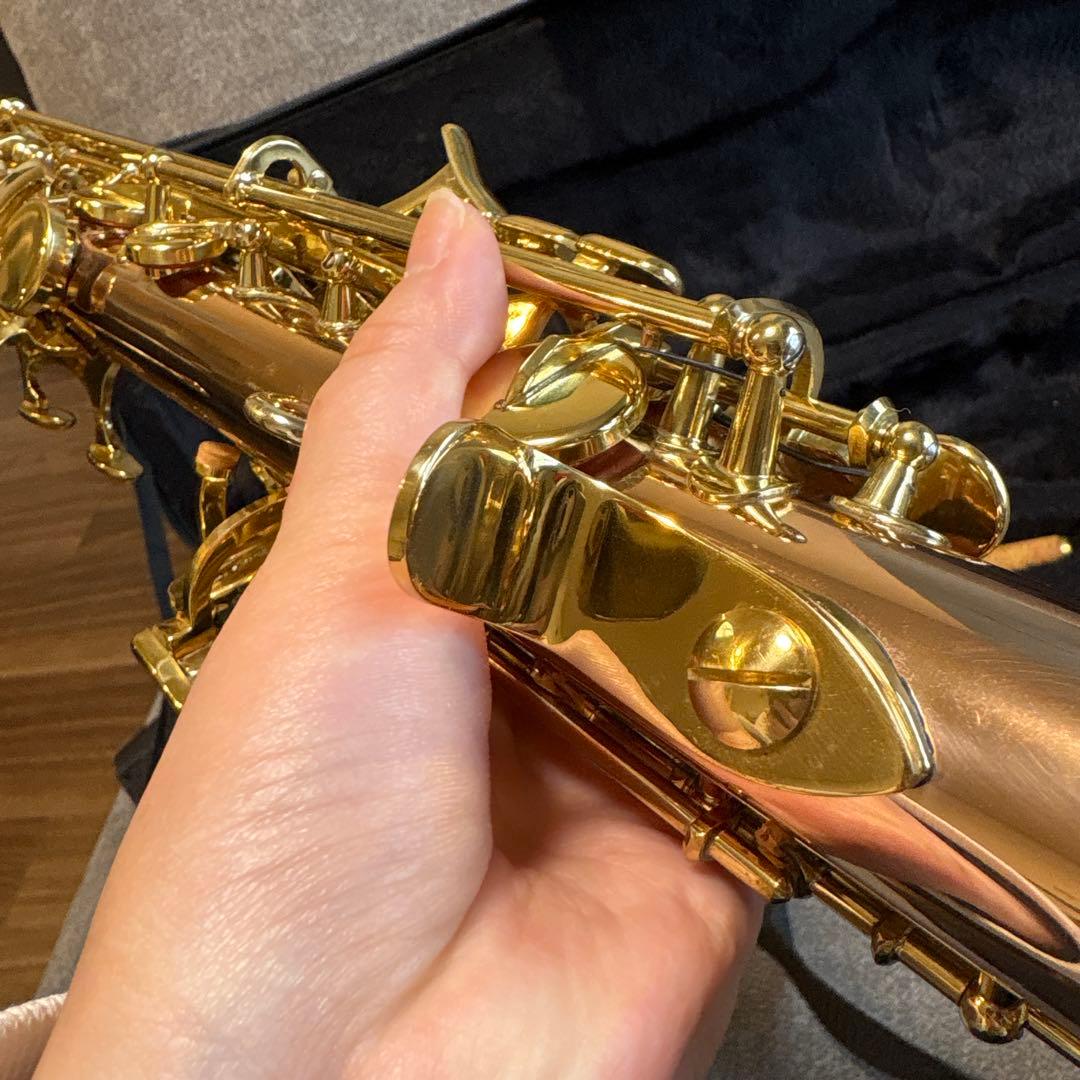 ソプラノサックス　ピンクゴールド