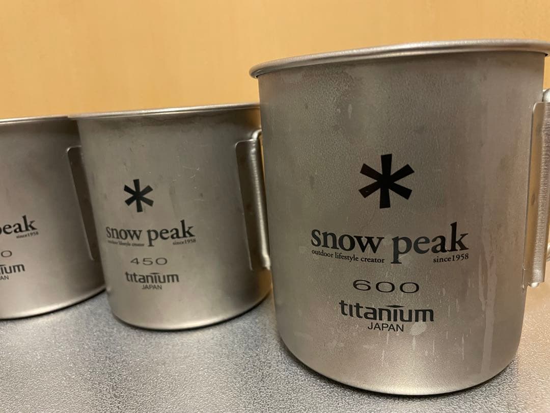スノーピーク チタンシングルマグ　220・300・450・600 5点セット
