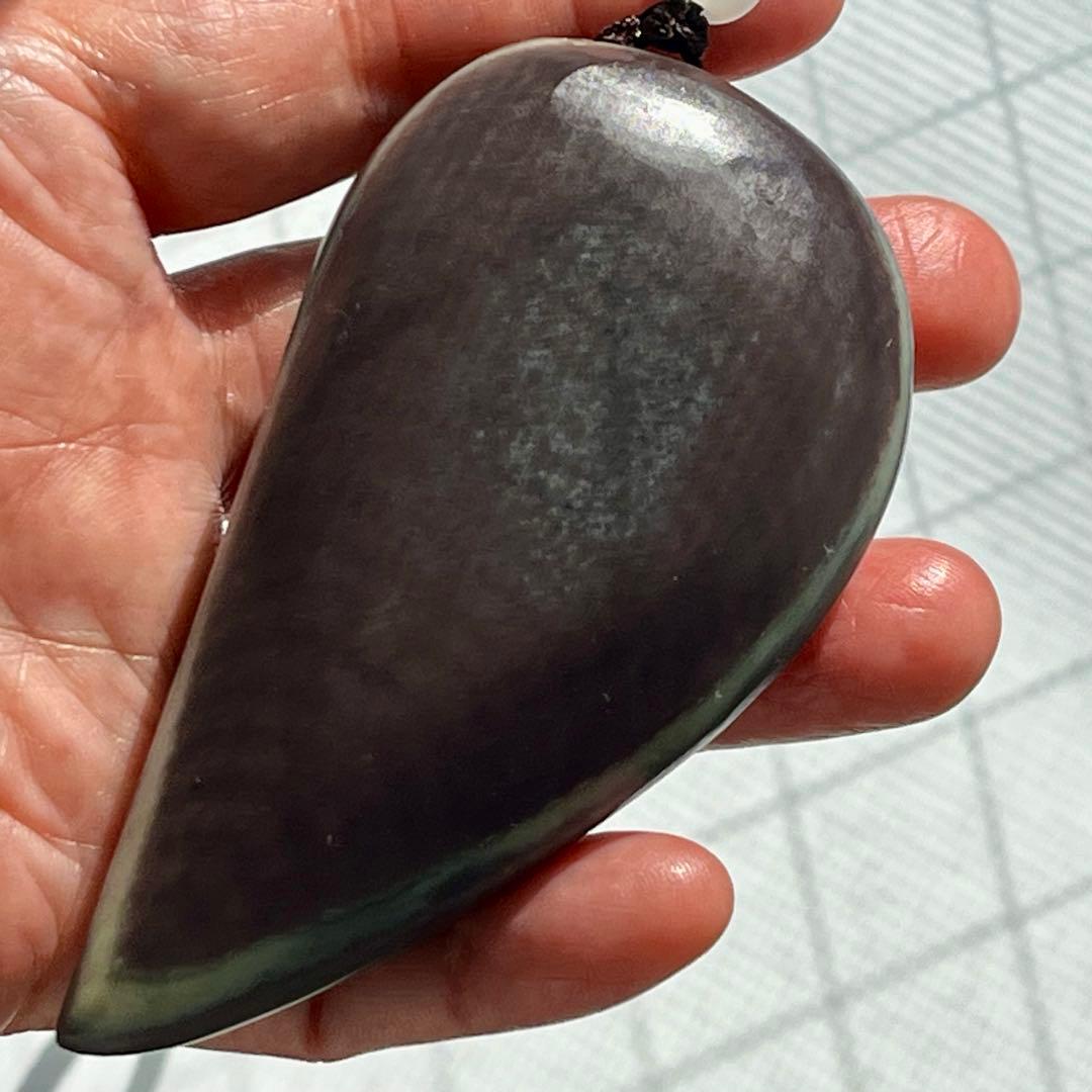 レア 天然石 パープル ローブジェイド 硬玉 ジェダイト 彫刻 魔除け 希少品