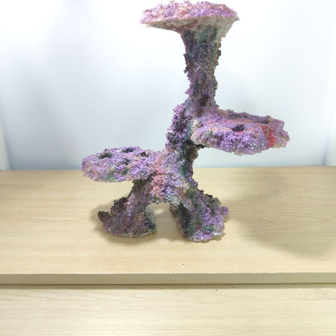 プラグ穴付き アク抜き不要人工ライブロック 海水水槽 レプリカ コーラルフラグ1