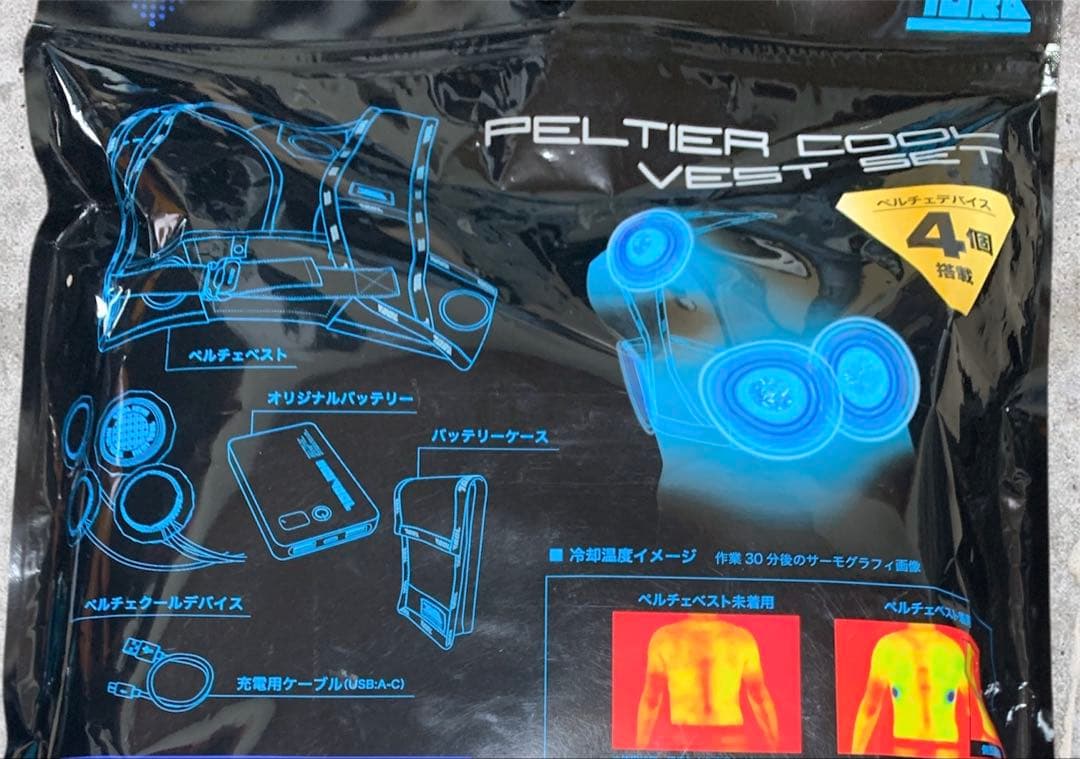 【新品・未使用】　寅壱　ペルチェベストセット　0215−000　LL-5L