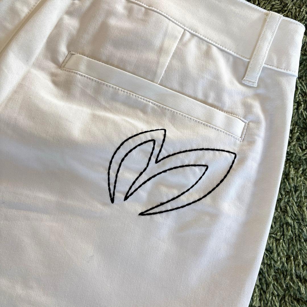 パーリーゲイツ☆新品 マスターバニー BIGステッチロゴ ストレッチツイルパンツ