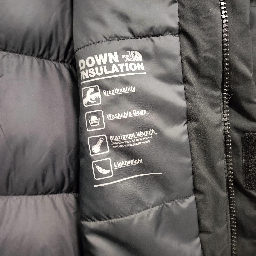 ★人気　ノースフェイス　ロングダウンコート　ブラック　XS
