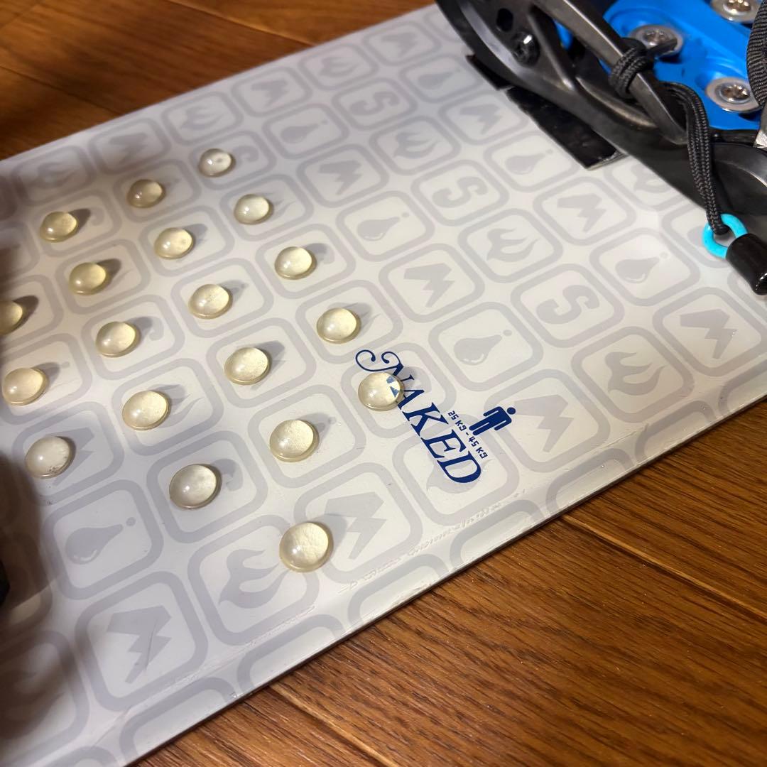 NAKED×SPOON キッズスノーボードセット　118cm　バイン付3点セット