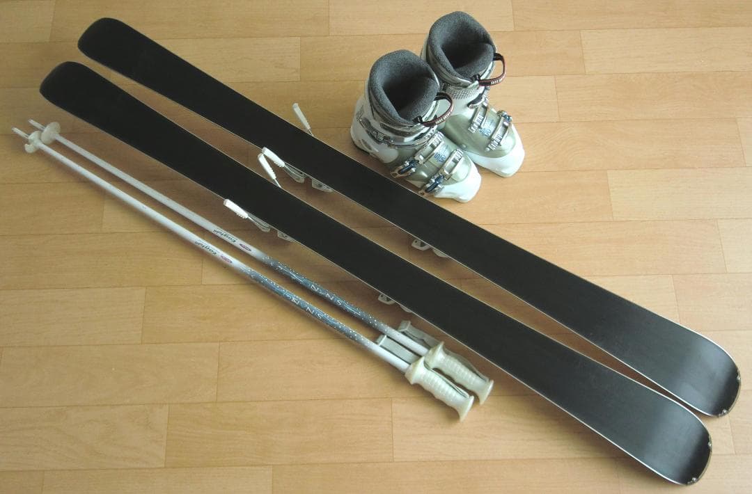 ■■送料無料■ELAN■女性用スキー4点セット■146/24.5■メンテ付■■