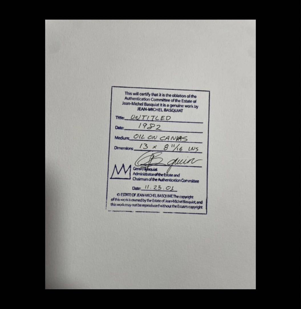 バスキア JEAN-MICHEL BASQUIAT 油絵 １